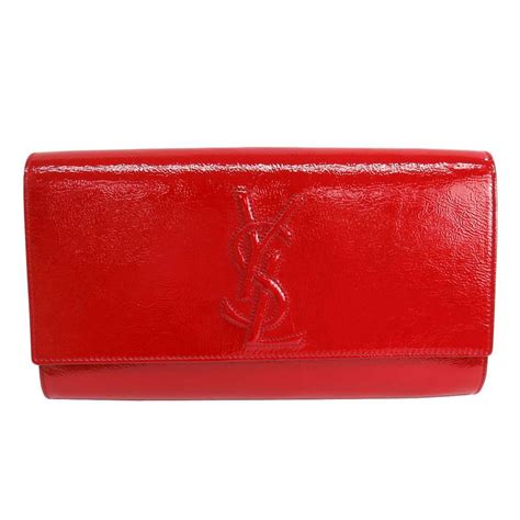 ysl red clutch